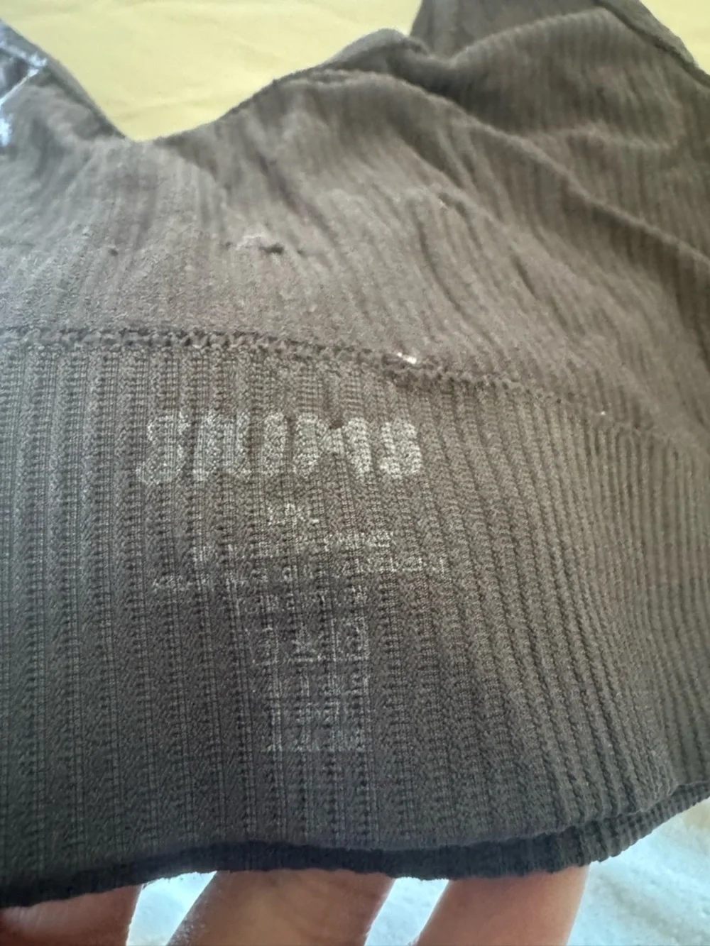 SKIMS Ribbed Scoop Bralette in Dark Brown - Picture 7 of 7